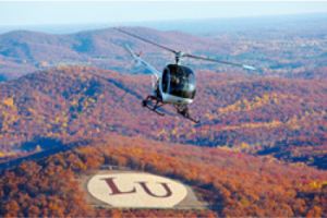 Helicopter over LU Mongram